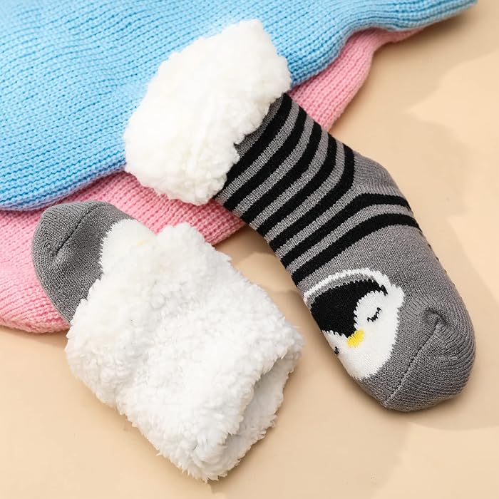 Kids Cozy Ultra-thick Slipper Home Socks