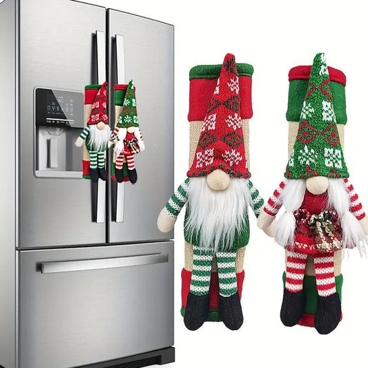 🎅Early Christmas 49%OFF🎅2 set Christmas Gnome Design Fridge Door Handle Cover