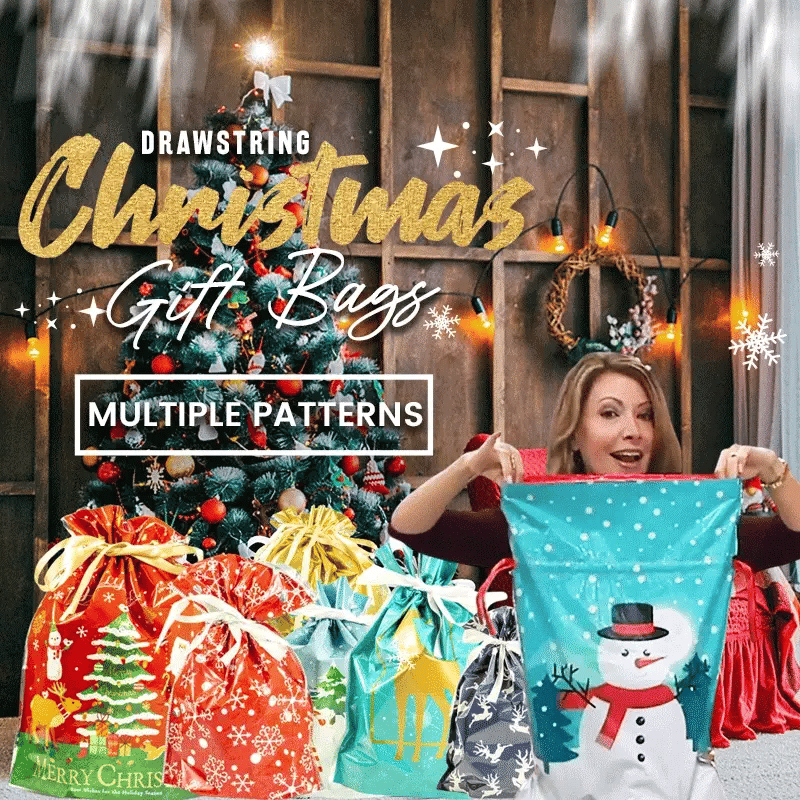 🏆50K+ SOLD! 🔥Christmas Sale 49% OFF🎅Drawstring Christmas Gift Bags (Biodegradable)🎁