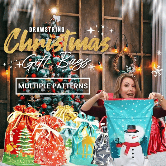 🏆50K+ SOLD! 🔥Christmas Sale 49% OFF🎅Drawstring Christmas Gift Bags (Biodegradable)🎁