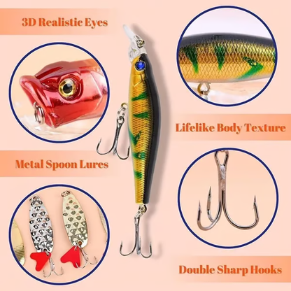 🔥Last Day 49% OFF -🎣2025 Xmas Holiday Fishing Advent Calendar