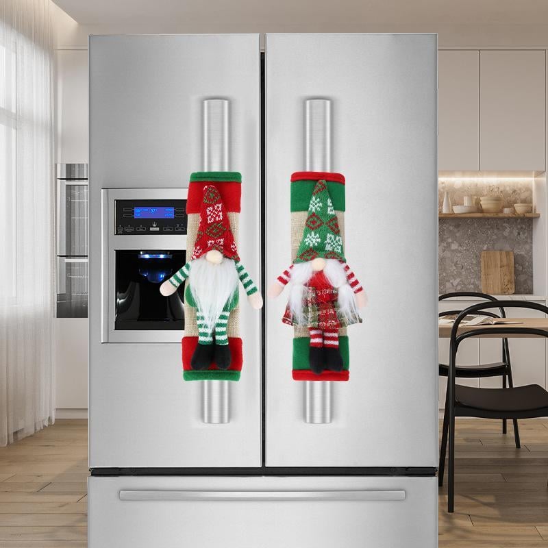 🎅Early Christmas 49%OFF🎅2 set Christmas Gnome Design Fridge Door Handle Cover
