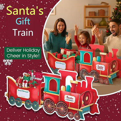 ✨ All Aboard Santa's Gift Train! ✨ Turn Christmas Morning into a Magical Journey