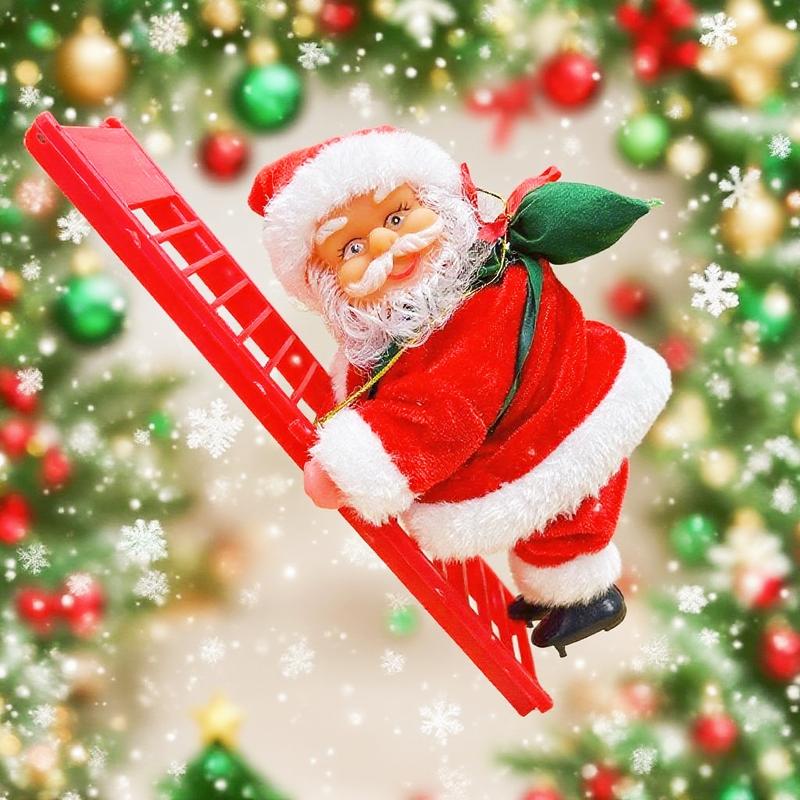 🎅 Early Christmas Sale🎅Electric Climbing Santa With Music