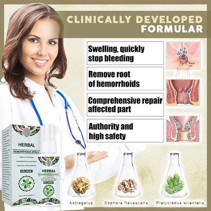 💥Herbal Hemorrhoids Spray - Permanent Removal & No Recurrence
