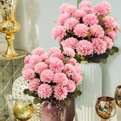 💥 Last Day Each Only $2.99🌼- Artificial Outdoor Sunset Mums Flowers - UV resistant, Waterproof, Windproof